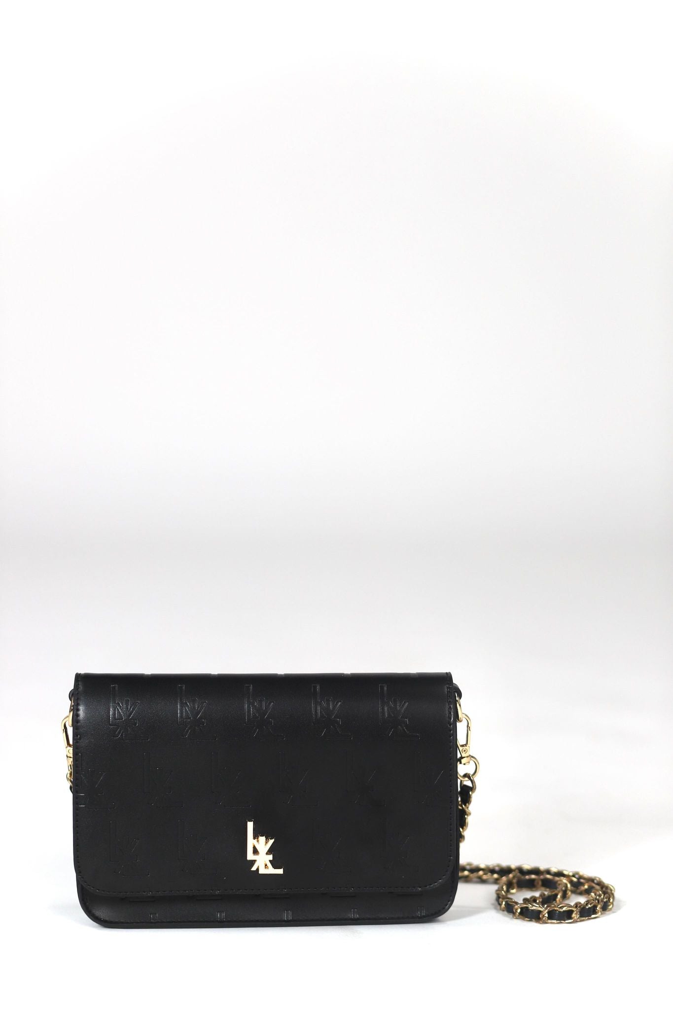 Two-Tone Crossbody Lex Bag - Black