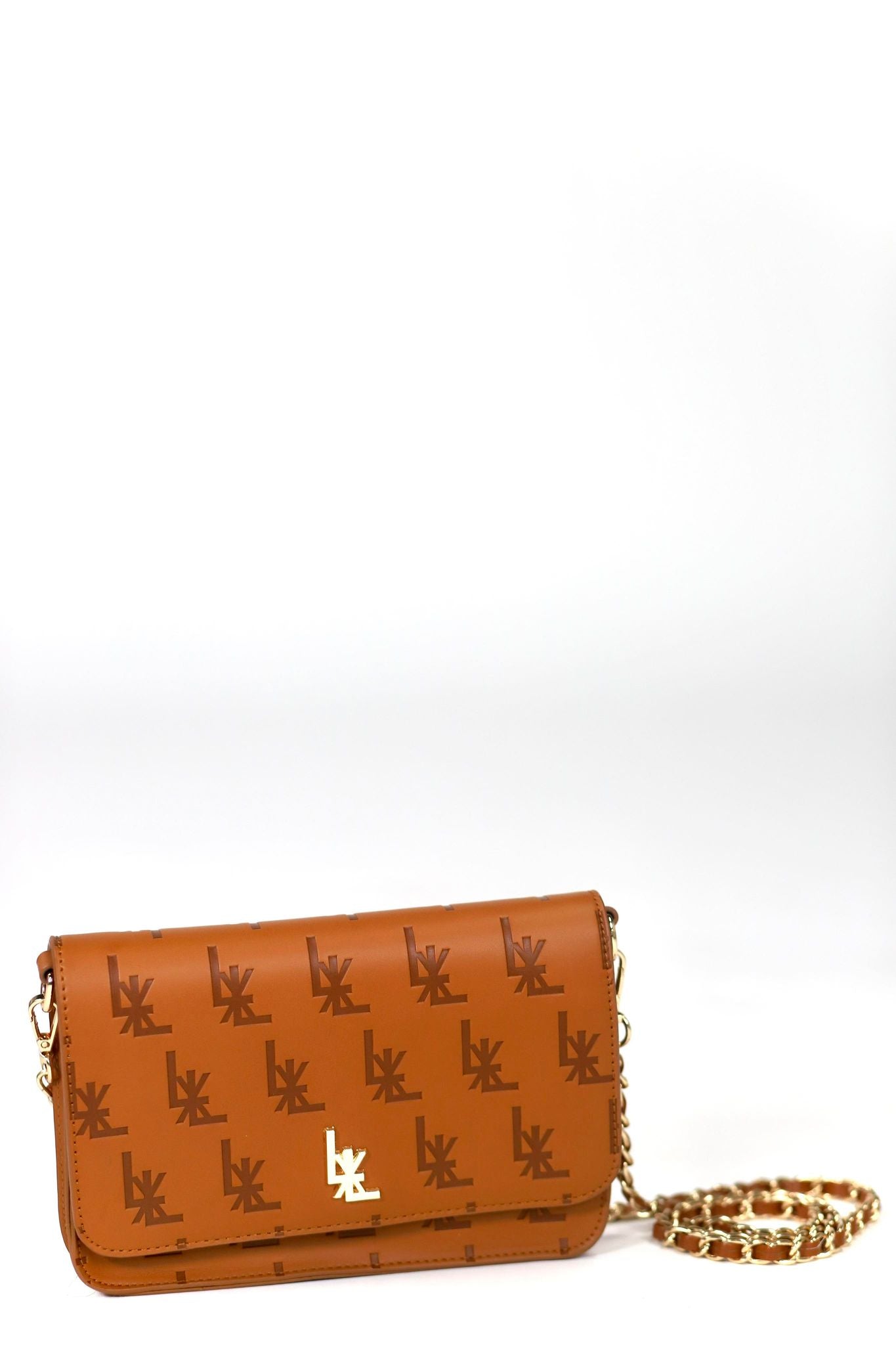 Two - Tone Crossbody Lex Bag - Brown