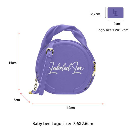 Circular Mini Lex Bag- Light Purple