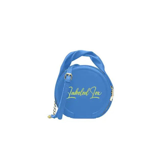 Circular Mini Lex Bag- Blue/Green