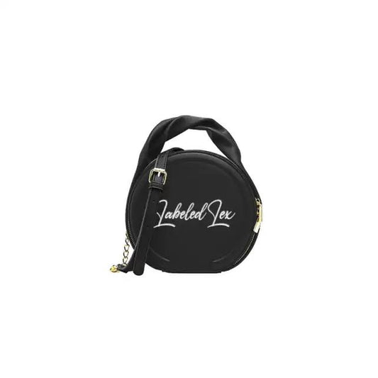 Circular Mini Lex Bag- Black/White