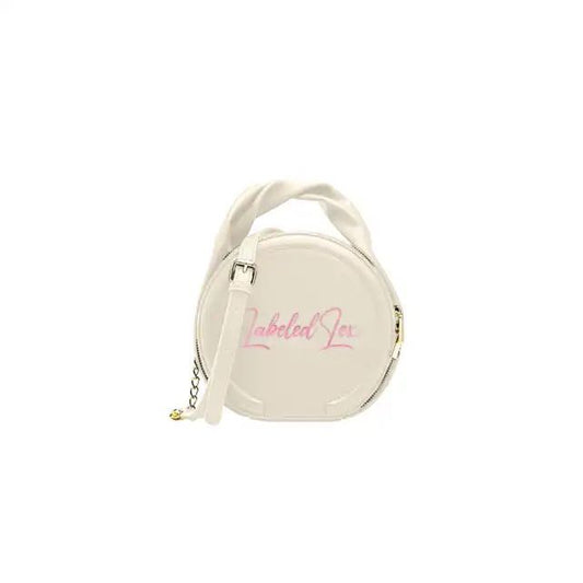 Circular Mini Lex Bag- Pink/White